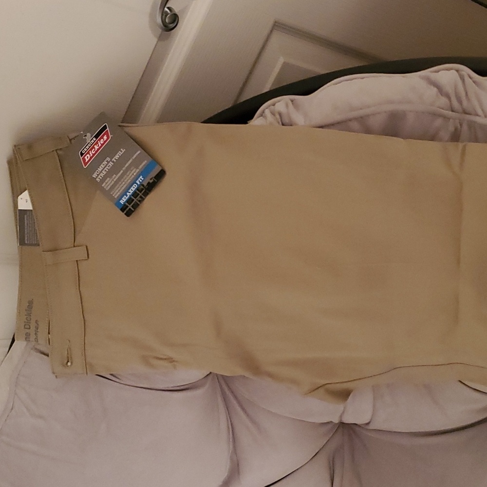 Dickies Womens Stretch Twill Relaxed Fit pants sz 16P